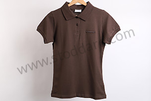 WOMEN'S POLO SHIRT - BROWN (L)  (AWAP71900L18)