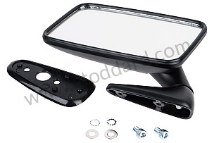 RECTANGULAR REAR VIEW MIRROR BLACK / BLACK / LEFT (99A000129203)
