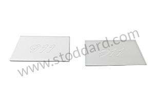 PAIR OF INTERIOR DOOR HANDLES WITH ALUMINIUM LOGO PAIR (99A000129220)