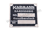 NLA 701 105 00 - Chassis And Paint Badge For Karmann Built Models