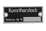 NLA 701 103 00 - Paint Badge For Reutter Built Models