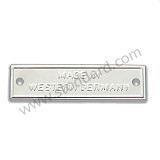 NLA 723 012 00 - BADGE - Made in Western Germany plate