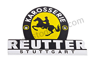 Reutter Badge, Stamped Aluminum, For Pre-A  (NLA72300200)