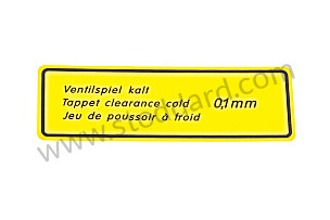 Valve Clearance Decal, For Early 1300 And 1500, Water Transfer  (NLA70101600)