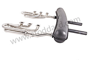 ORIGINAL DIAMETER STAINLESS STEEL SPAGHETTI EXHAUST KIT + SPORTS STEEL SILENCER 2 CENTRAL OUTLETS  (99A000129666)