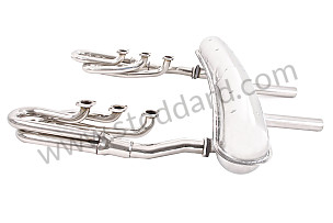 ORIGINAL DIAMETER SPAGHETTI STAINLESS STEEL EXHAUST KIT + SPORTS TYPE STAINLESS STEEL SILENCER, 2 CENTRAL OUTLETS  (99A000129667)