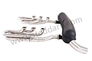 ORIGINAL DIAMETER STAINLESS STEEL SPAGHETTI EXHAUST KIT + RACING STEEL SILENCER 1 OUTLET  (99A000129668)