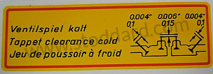 Valve Clearance Decal For 356 Super 90 And Sc  (NLA70101500)