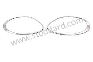 CHROME PLATED HEADLIGHT TRIM PAIR / CHROME / CHROME (99A000133329)