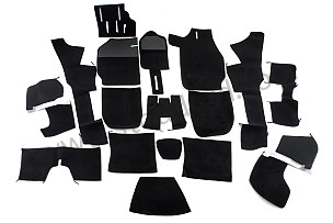 INTERIOR CARPET 911 COUPE 69-73 BLACK Left-hand drive / ORIGINAL QUALITY / BLACK  - FOR OTHER COLOURS CONSULT US BY EMAIL / BLACK  - FOR OTHER COLOURS CONSULT US BY EMAIL (NOIR NC) (99A000133481)