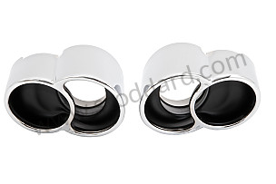 PAIR OF SMART LOOK STAINLESS STEEL SILENCER TAILPIPES FOR 996 TURBO  (99A000133623)
