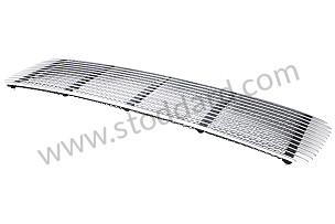Grille Engine Lid. 911 And 912 1969-1971. Bright Anodized With Black Mesh. Concours Correct ORIGINAL QUALITY (SIC55904100)