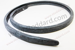 Rubber Insert For Front Wide S-Trim Deco Strip. 911 912 1967-1973  (90150540551)