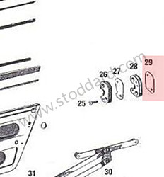 Shim For Striker Plate, 1mm Thick. 911 912 Late 1967-1989 1 MM (90153170323)