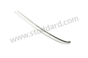 Quarter Window Trim, Left, Aluminum For 1968-1973 (coupe). CHROME / CHROME / REAR LEFT (90154392125)
