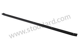 Black Anodized Aluminum Carpet Threshold Trim. For 911 1978-1989 BLACK / BLACK (SIC5514192870K)