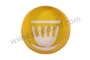 Fog Light Switch Cap, Yellow. For 911 912 1969-1973 FOG LAMP (90155283100)