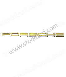 Porsche Block Letter Emblem Set, Cast Metal, Gold Finish, For 911 912 (1967-71) And 914 GOLD / GOLD (SIC55930122)