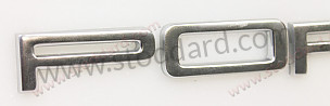Individual Letter Porsche Decklid Emblem Set, Silver Anodized 911 912 1967-1971 CHROME / CHROME (90155930123)
