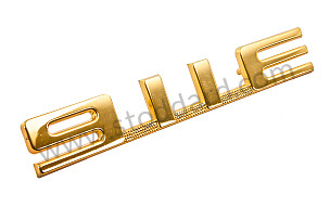 911e Emblem, Gold, 911e 1969-1971 GOLD / GOLD (90155932551)