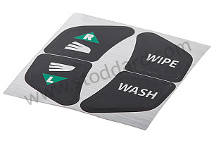 Turn signal and wiper decal 911 912 1968-71. Wipe and Wash are spelled out.  (90155933001)