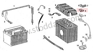 Positive Battery Cable End, 911 1965-73  (90161131100)