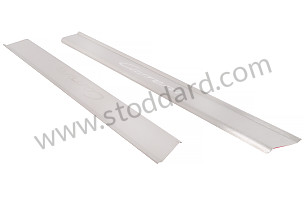 SCUFF PLATE OPTION: DOOR ENTRY GUARDS IN STAINLESS STEEL WITH LOGO (Option code: IX70) (99755198107)