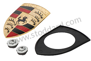 FRONT HOOD BADGE KIT (RED AND BLACK STRIPES) ROUGE ET NOIR / ROUGE ET NOIR (99A000141821)
