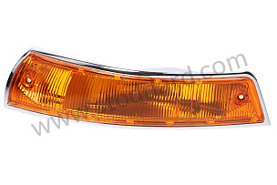 Front Turn Signal Housing And Lens, Left, Us-Spec For 911 912. 1965-1968 ORIGINAL / Original Mounting / METAL / for UNITED STATES OF AMERICA only / FRONT LEFT / montage origine (90163140102)