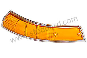 USA-Spec Front Turn Signal Lens, Left, 911 912 1969-72 CHROME / CHROME / for UNITED STATES OF AMERICA only / FRONT LEFT (SIC63190304)