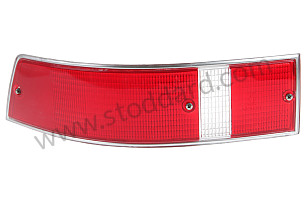 USA-Spec Rear Tail Light Lens, Left, 911 912 1969-72 CHROME FRAME / USA / RED / RED / for UNITED STATES OF AMERICA only / REAR LEFT (SIC63190501)