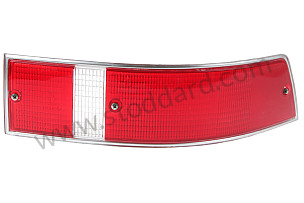 USA-Spec Rear Tail Light Lens, Right, 911 912 1969-72 CHROME FRAME / USA / RED / RED / for UNITED STATES OF AMERICA only / REAR RIGHT / USA (SIC63190601)