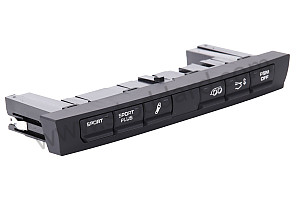 COMBINED SWITCH matt black / matt black (A05) / OPTION: SPORT-TYPE CHASSIS (Option code: I030), OPTION: SPORTS EXHAUST SYSTEM (Option code: I176), OPTION: PDK TRANSMISSION ( DUAL CLUTCH ) (Option code: I250), OPTION: "PASM" ELECTRONIC DAMPER CONTROL (Option code: I475), OPTION: PORSCHE STABILITY MANAGEMENT (PSM) (Option code: I476), OPTION: SPORT CHRONO PACKAGE (Option code: I639), OPTION: SPORT CHRONO PACKAGE PLUS (Option code: I640) (99761356301A05)