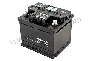 Porsche Classic Battery For 12 Volt Twin Battery Cars 911 1969-1973 BATTERY SUPPLIED EMPTY (TO BE FILLED WITH ACID) / 12 VOLT (99961101491)