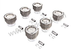 Mahle Nikasil Piston And Cylinders, Set Of Six, For 2.2 / 2.4 With 9.8:1 CR SET OF 6 (SIC10391801SET)