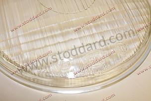 Fluted Hella Headlight Lens For 356, Symmetrical, Marked VW At Top. ASYMMETRIC / WHITE / WHITE (64463111100)
