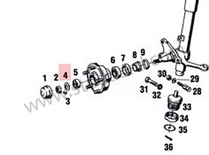 Wheel Bearing Thrust Washer 911 1970-1989 924 928 944 968 18 MM (91134166300)