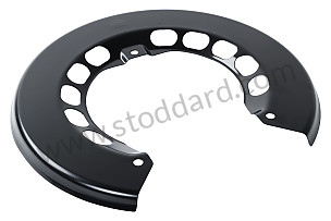 Rear Disc Brake Backing Plate 911 1974-89  (91135280120)