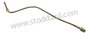 Hard Brake Line From Front Coupler To Left Front Flexible Brake Hose 911 1974-1989 FRONT LEFT (91135561802)