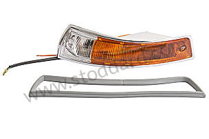 Euro-Spec Front Turn Signal Assembly, Left, 911 And 912 1965-1968 Adaptive / PLASTIC / FRONT LEFT / adaptable (SIC63140100)
