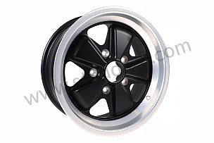 Fuchs Forged Alloy Wheel 15 X 7 -inch Black Center ET 23.3 MM / ET 23.3 MM, ET 23.30 MM / BLACK STAR / BLACK STAR / 7 X 15 INCHES (91136102050)