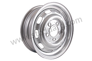 PAINTED STEEL WHEEL 5 1/2 X 15 ET 42 MM / METALLIC SILVER / METALLIC SILVER (M72) / 5.5 X 15 INCHES (91136102200SIC)
