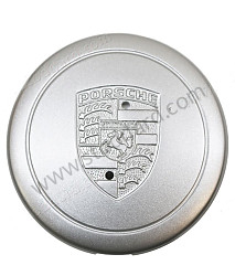 Silver Wheel Hub Center Cap With Removal Holes WITH HOLE (91136103200)