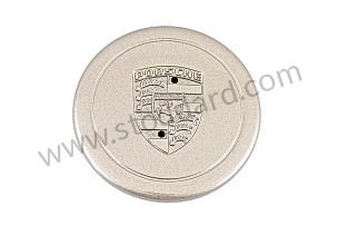 Platinum Metallic Wheel Hub Center Cap 911 1974-89 930 METALLIC PLATINUM / METALLIC PLATINUM (91136103230)