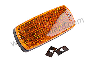 Front Side Marker Reflector, 911 912 1968 Only. FRONT (90163143102)