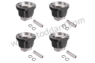 CYLINDER WITH PISTONS 914/4 1.8 SET OF 4 (A022198075A)