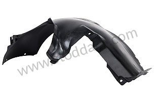 WHEEL-HOUSING LINER FRONT RIGHT PART TOWARDS REAR / OPTION: GT3 RS 4,0 L (Option code: I006) (99750420493)