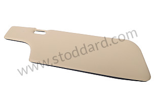 Black And Off-White Sun Visor, Left, For 1969-1977 911 Coupe.  (PCG73103102)