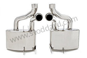NON-SPORT STAINLESS STEEL MUFFLER (PAIR)  (99A000173139)