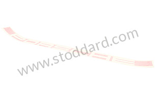 Red Porsche Insignia Decal 911 1970-73  (91155903501)